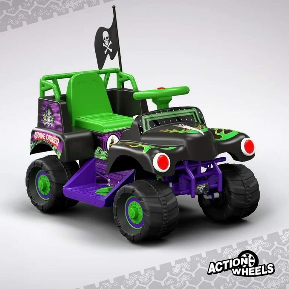 Monster Jam Grave Digger Ride On Car Monster Truck (6 Volt)